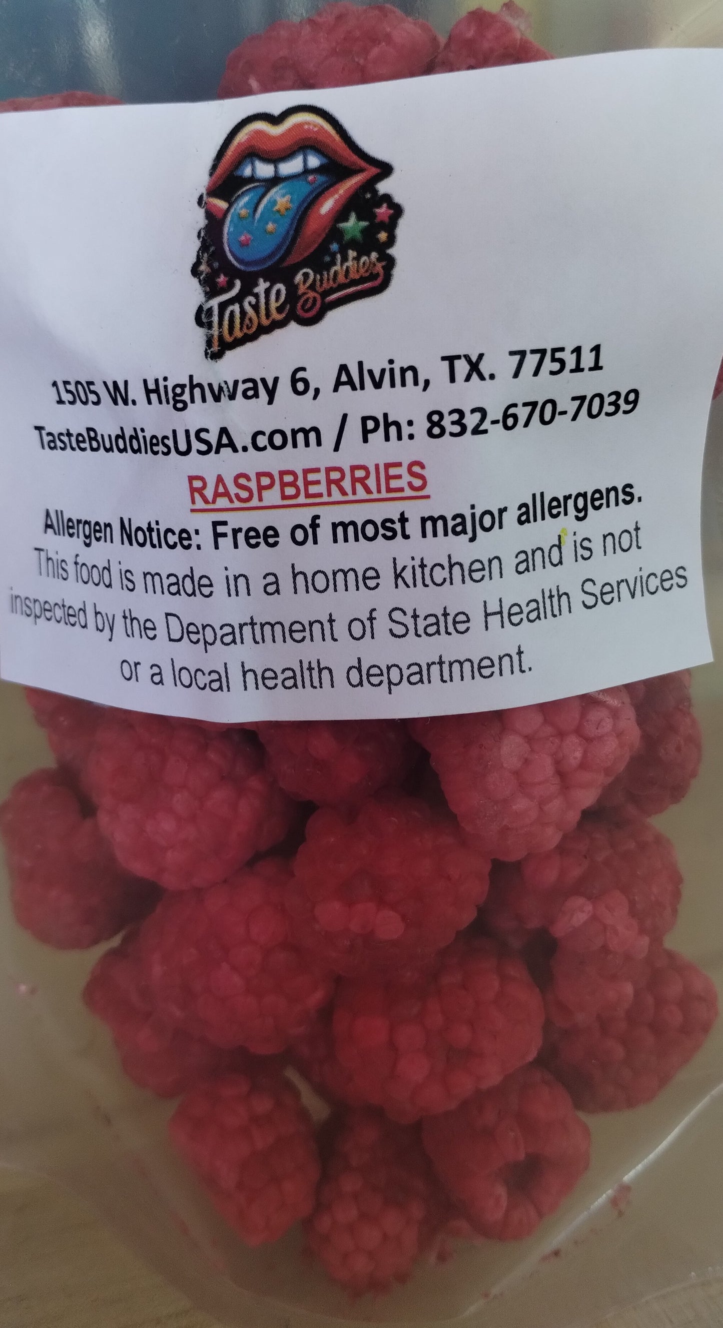 Raspberries, Freeze Dried