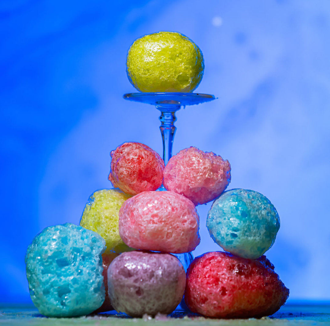 Freeze Dried Jolly Ranchers on pedestal