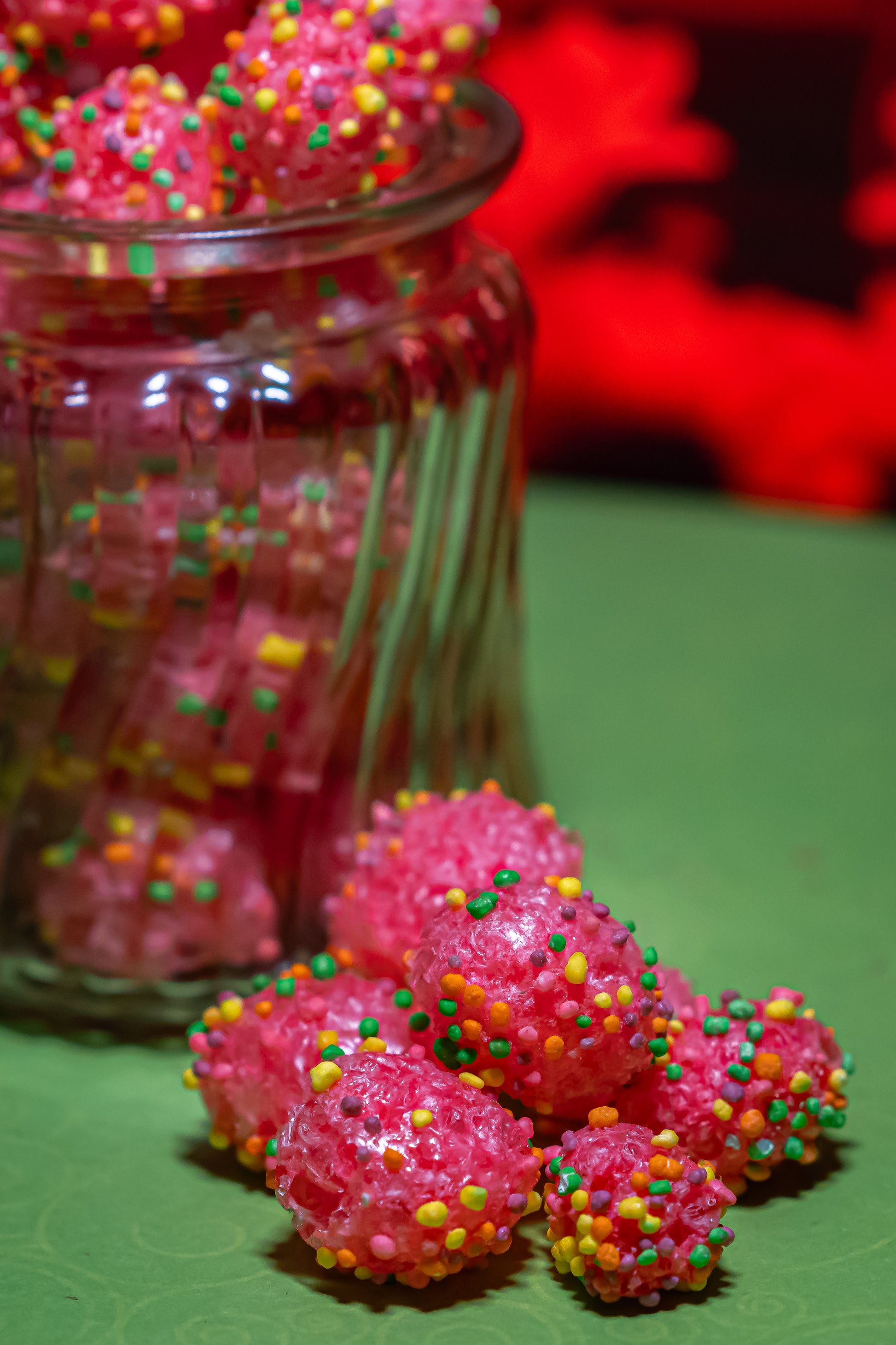 Freeze Dried Nerds Gummy Clusters out of jar