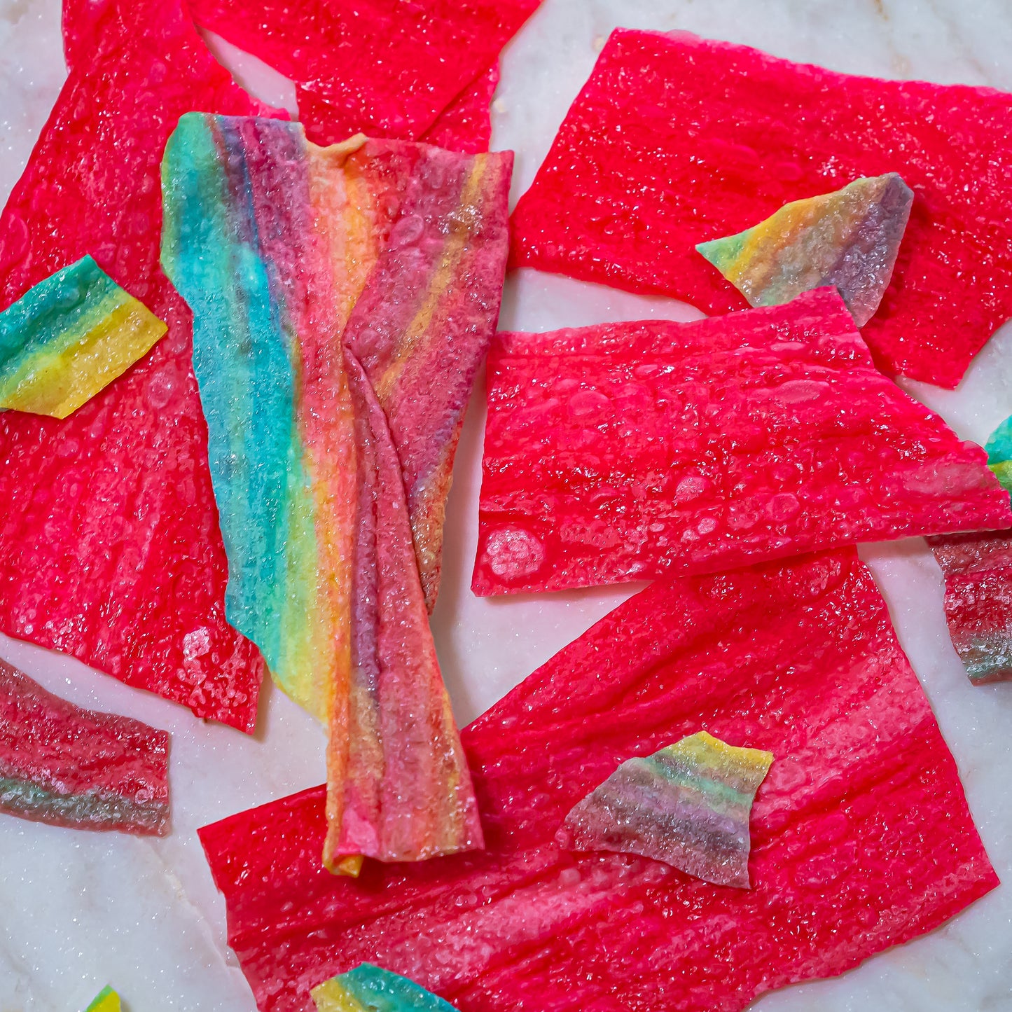 Freeze Dried Fruit Roll Ups zoomed in