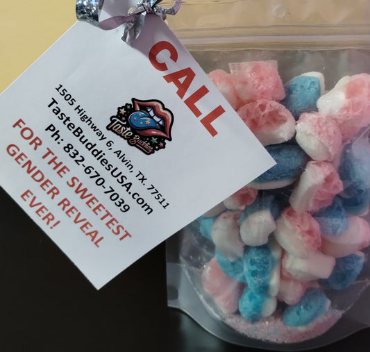 Baby Berry Clouds (Freeze Dried Sweet Strawberry and Tart Blue Raspberry Gummies)